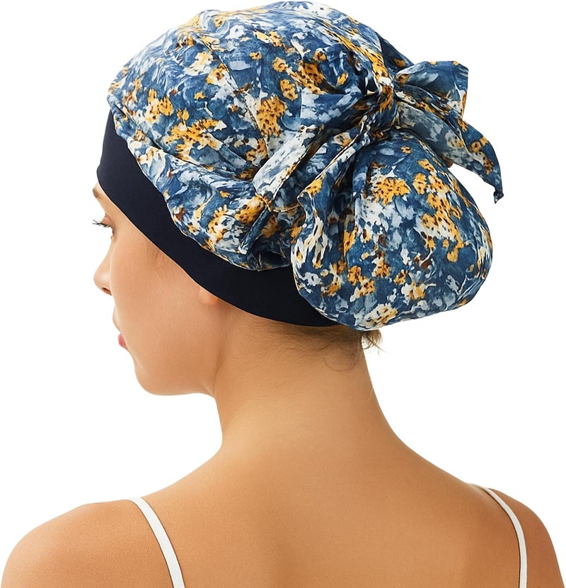 FADACHY Chemo Headwear for Women,Chemo Caps Lightweight for Summer with Head Scarf,Silky Soft Hair Turbans Fashion - Image 3